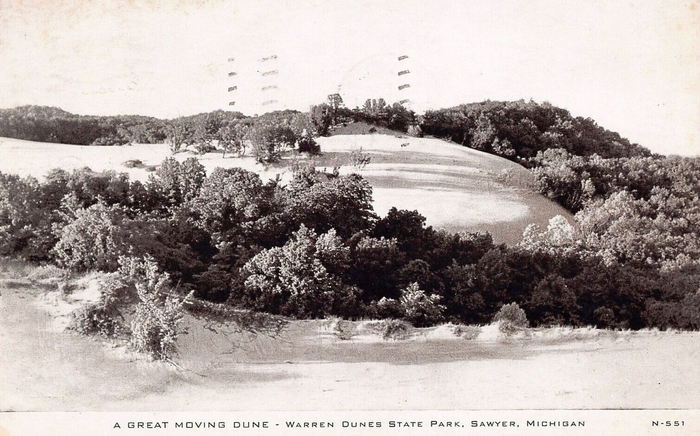 Warren Dunes State Park - Postcards Over The Years (newer photo)